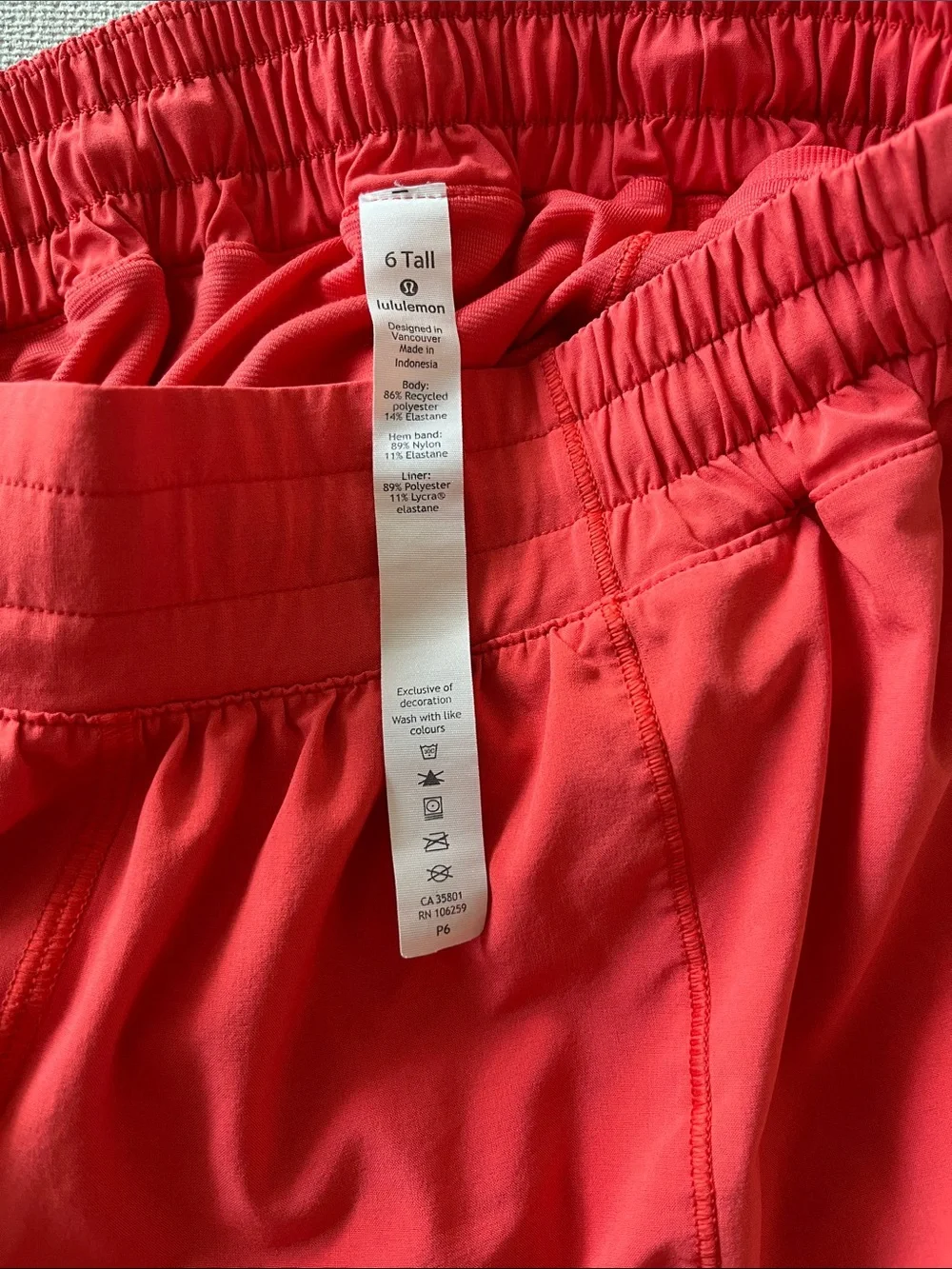 lululemon athletica Red Women's Athletic Shorts